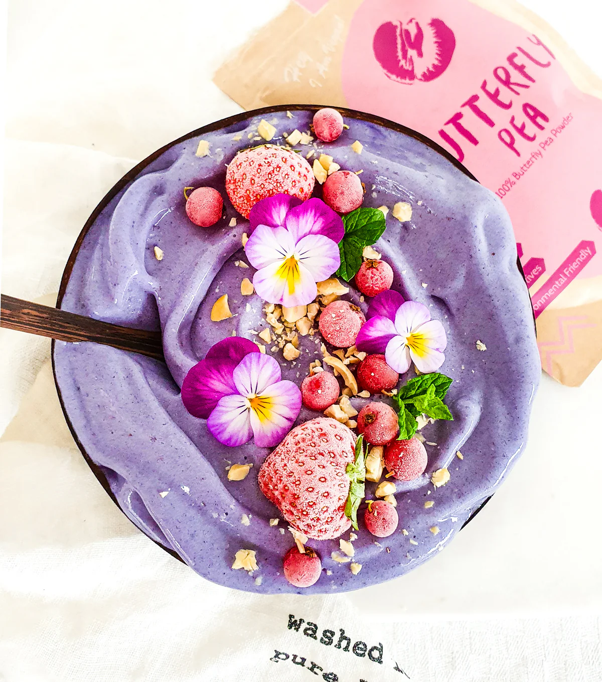 Cvijet plavog graška u prahu - Slika 3