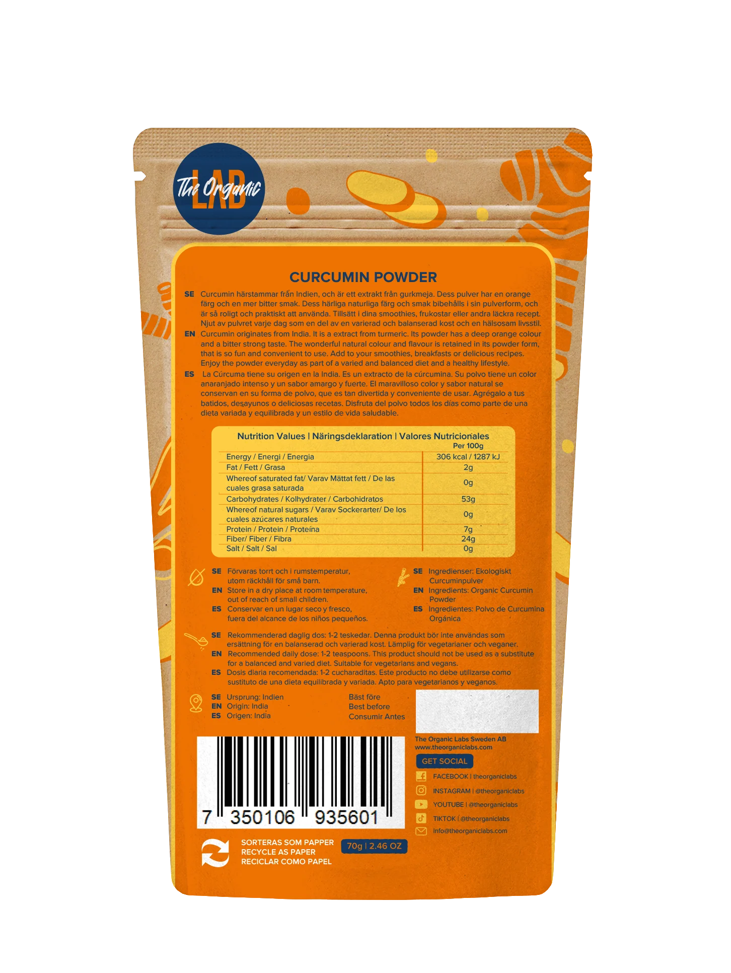 Kurkumin u prahu - Slika 2