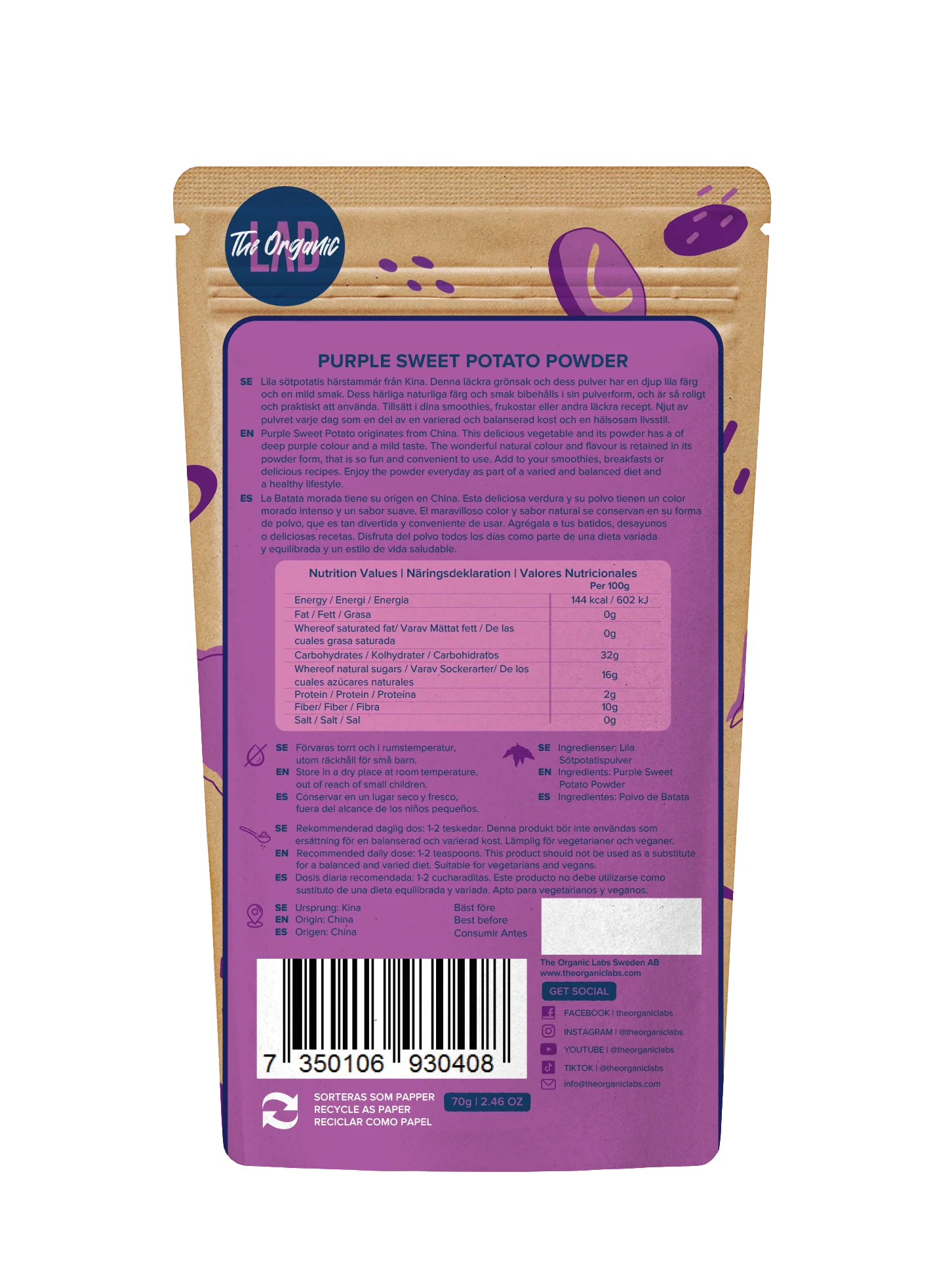 Ljubičasti batat u prahu - Slika 2