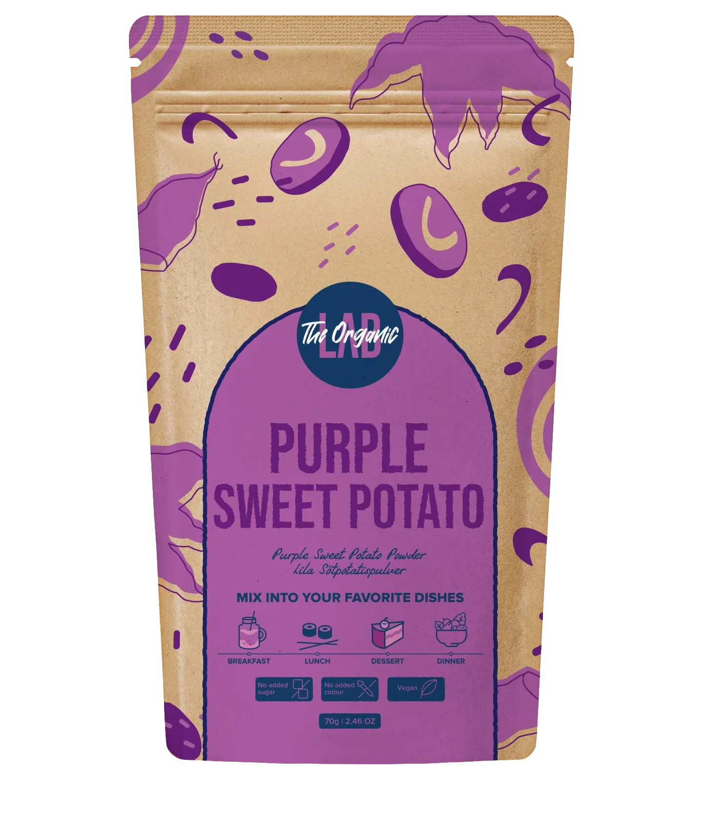 Ljubičasti batat u prahu